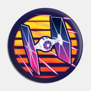 Synthwave TIE Fighter Pin