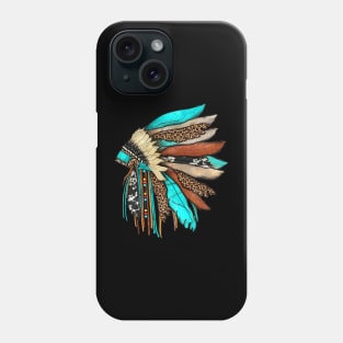 Native American Indian Headdress Costume Jewelry Decor Phone Case