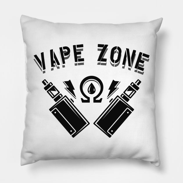 Vape zone Pillow by KC Happy Shop