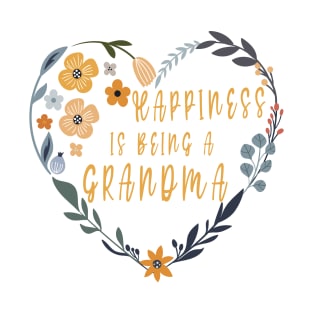 Grandma Gift - Happiness Is Being A Grandma T-Shirt