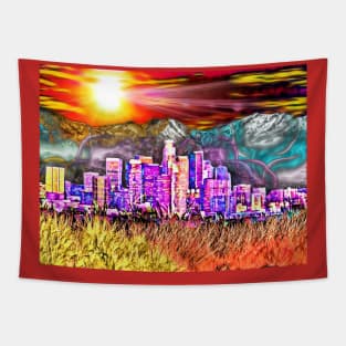 Los Angeles Colors Tapestry