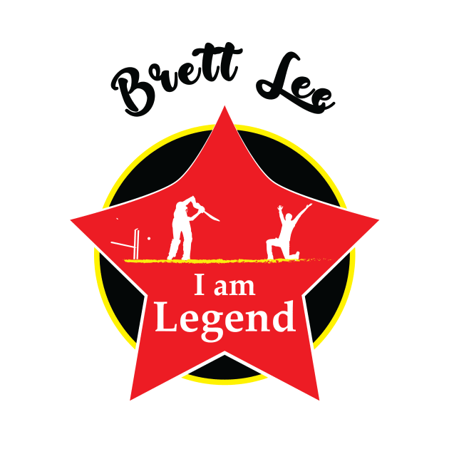 Brett Lee T-shirt - I am Legend by VectorPB