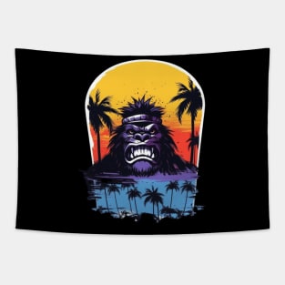 Crazy Cool Monkey Tapestry