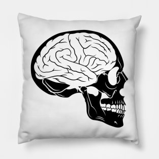 Esoteric Black Skull Pillow