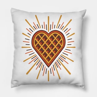 heart shaped waffle Pillow