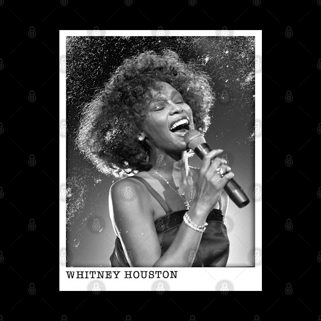 Vintage Classic Whitney Houston Singer by Nandin Putri