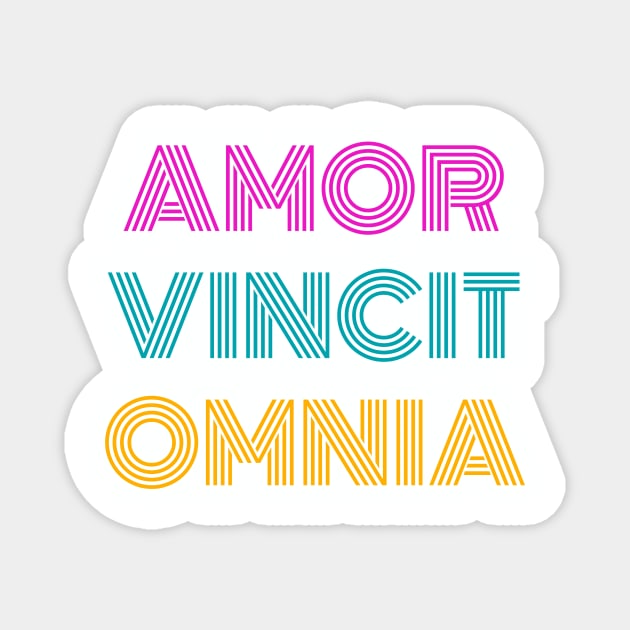 Amor Vincit Omnia - Love Conquers All Magnet by Apropos of Light