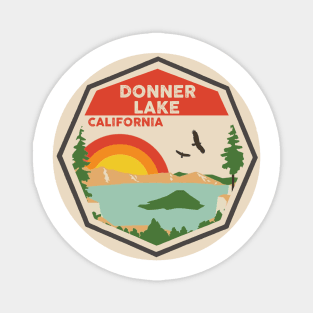 Donner Lake California Colorful Scene Magnet