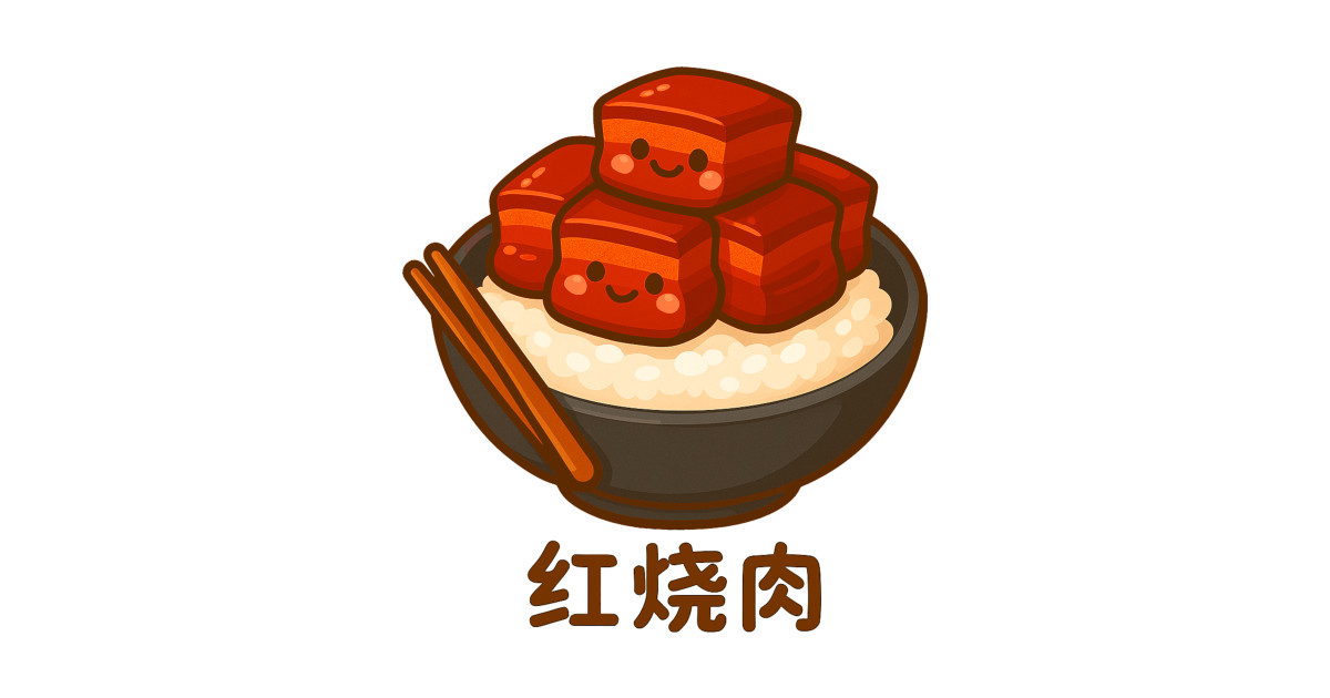 Cute Hong Shao Rou 红烧肉 - Chinese Red Braised Pork Belly (Chinese ...