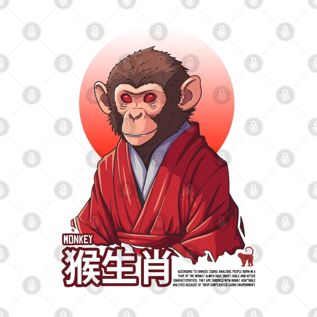 Monkey chinese zodiac by Wahyuwm48