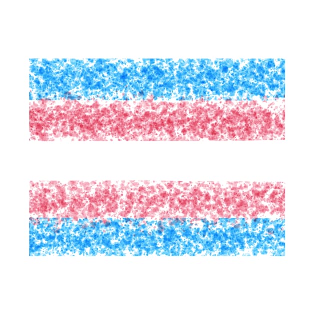 Trans Flag Painted Design by PurposelyDesigned
