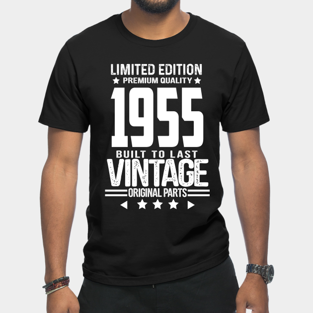 Discover Retro Vintage Birthday- 1955 - Retro Vintage Birthday - T-Shirt