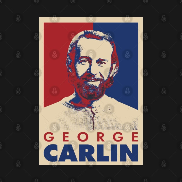 George Carlin Retro Pop Art Style by mia_me