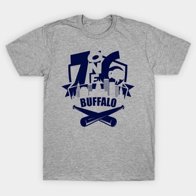 AssortedRealitee 716 Buffalo Baseball 1 Color T-Shirt
