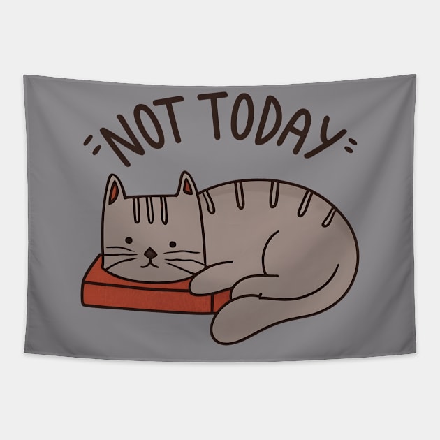 Not today cat Tapestry by NomiCrafts