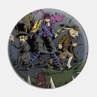 Alice and the Invaders From Wonderland Pin