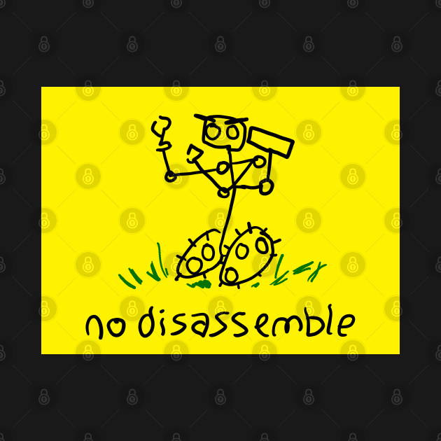 No Disassemble - primitive - with background by CCDesign