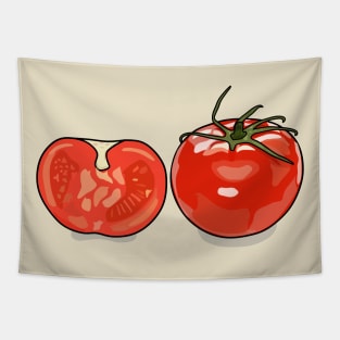 Tomato cartoon illustration Tapestry