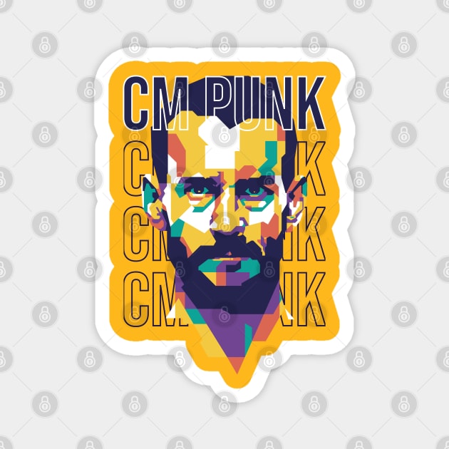 CM Punk WPAP Style Magnet by pentaShop