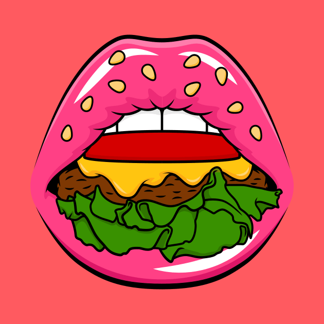 Burger Lips by Woah_Jonny