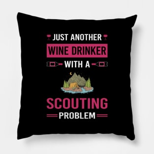 Wine Drinker Scouting Scout Scouts Pillow