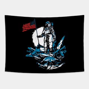 Astronaut Moon Landing America Tapestry