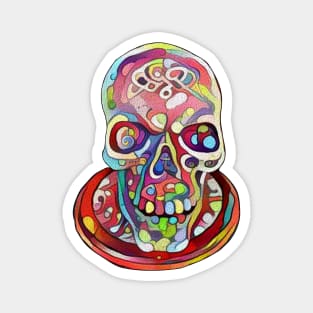 Party Skull Party Platter Magnet