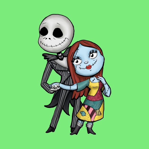 Jack and Sally by zacksmithart