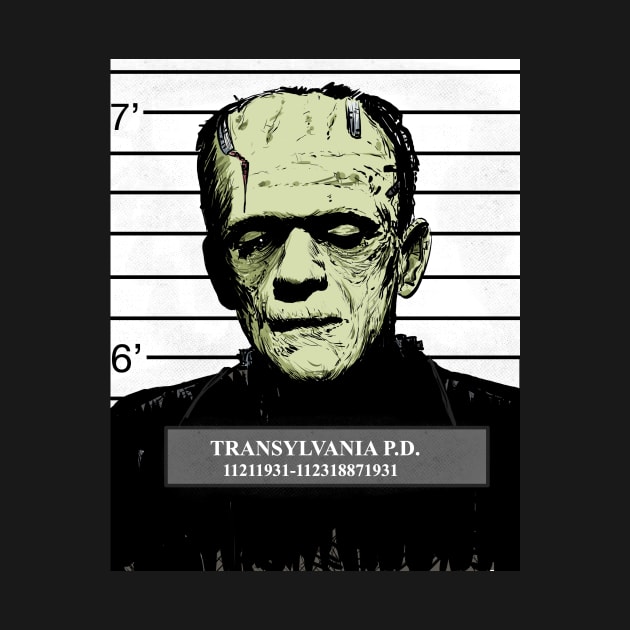 Frankenstein Mug Shot by Sbrown1521