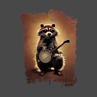 Raccool's playing banjo T-Shirt