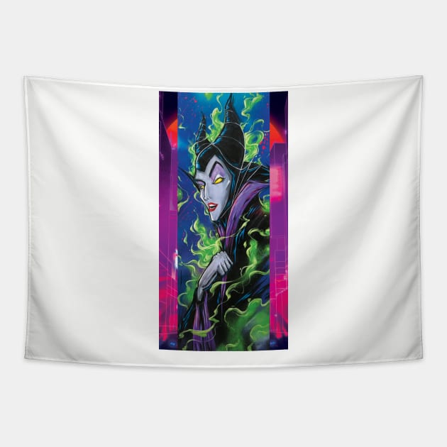 Maleficent Tapestry by Lopan4000