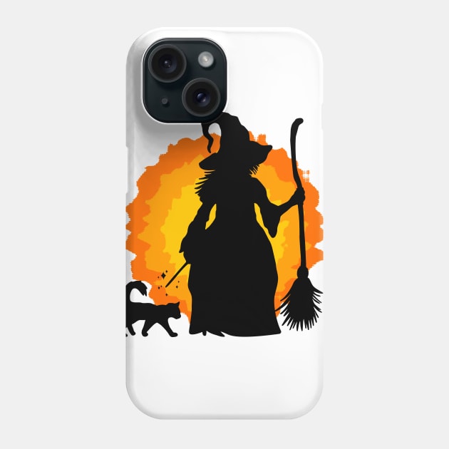 Halloween witch Phone Case by PG