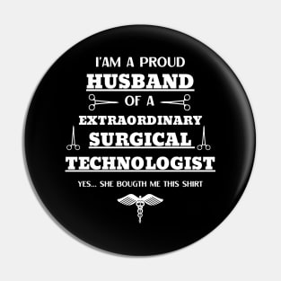 Surgical Tech Husband Pin