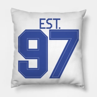 Est. 97 blue Pillow