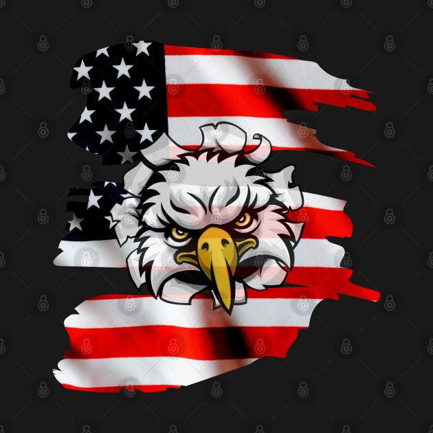 american flag by AlGenius