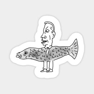 Fish man Magnet