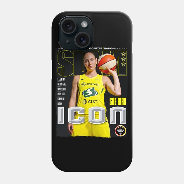 Sue Bird - SLAM Phone Case by Buff Geeks Art