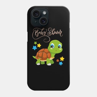 Baby shower Mommy to be Hello little One Sweet little turtle cute baby outfit Phone Case