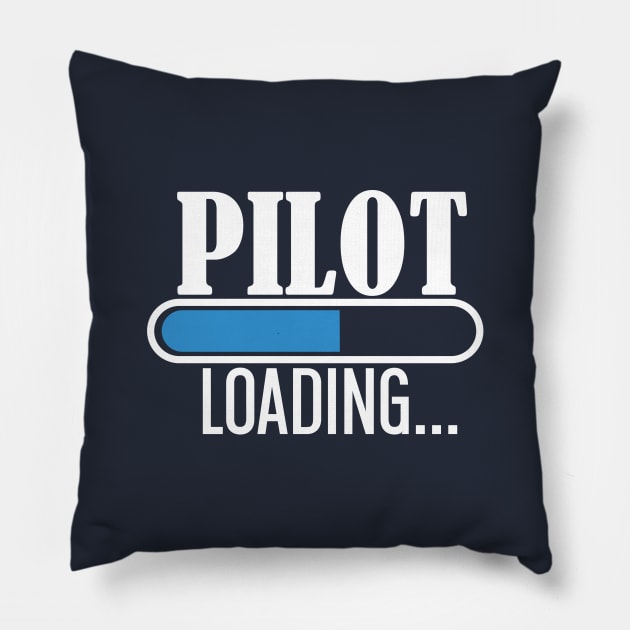 Pilot loading design for pilot cadets Pillow by Avion