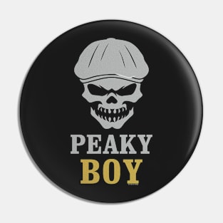 Newsboy Skull Pin