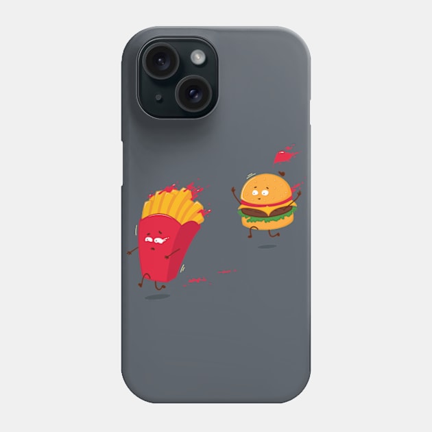 Fast food story Phone Case by Baxtr