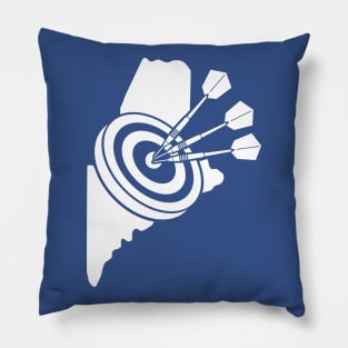 MAINE OUTLINE DART BOARD Pillow