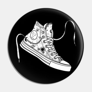 Taurus High tops - Black &amp; white Pin