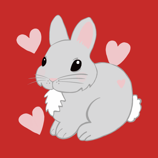 Lovey dovey  bunny by Keatos