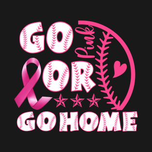 Strike Out Breast Cancer Awareness Baseball Lover  Men Boy T-Shirt