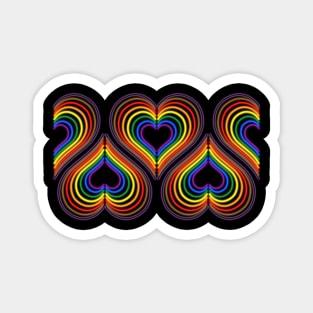 POC Inclusive Pride Neon Light Hearts Magnet