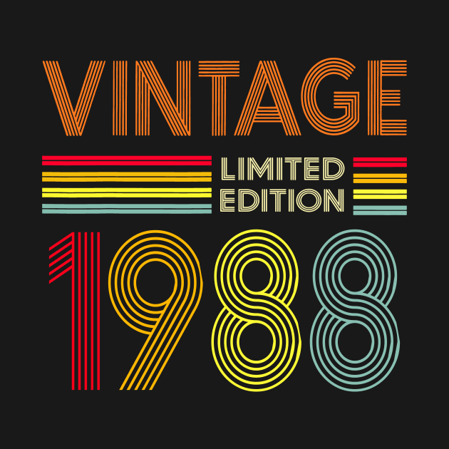 Vintage 1988 Limited Edition 35th Birthday by Kontjo