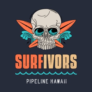 Surfivors Pipeline Hawaii T-Shirt