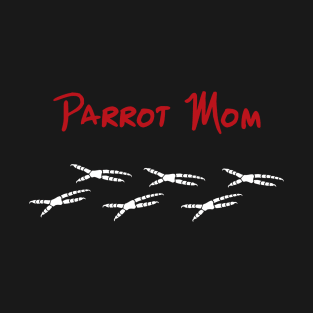 Parrot Mom with Footprints T-Shirt