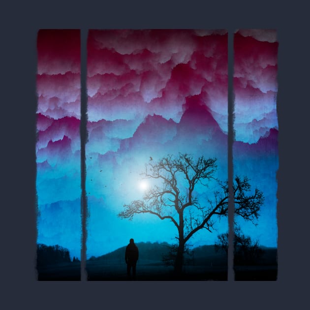 Fierce Sky - Surreal Night Scene by DyrkWyst